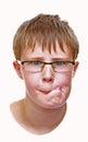 Boy making a funny face Royalty Free Stock Photo