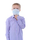 Boy in the medical mask Royalty Free Stock Photo