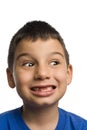 Boy with missing teeth
