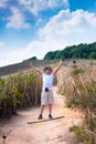 Boy on mountain