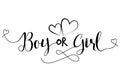 Boy od Girl?` - Pregnant vector illustration. Royalty Free Stock Photo