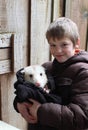Boy With An Opossum
