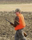 Boy out Pheasant Hunting Royalty Free Stock Photo