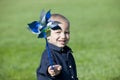 Boy pinwheel Royalty Free Stock Photo