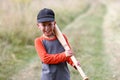 Boy playing baseball concept sport health