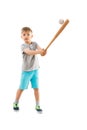 Boy Playing Baseball Royalty Free Stock Photo