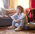 Boy Playing Console Game Royalty Free Stock Photo