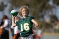 Boy playing football