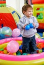 Boy in playing room