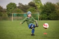 Boy playing soccer Royalty Free Stock Photo