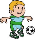 boy playing soccer Royalty Free Stock Photo