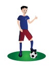 Boy Playing Soccer