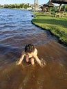 Boy in the water