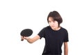 Boy playing table tennis Royalty Free Stock Photo