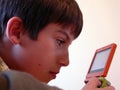 Boy playing video game 3 Royalty Free Stock Photo