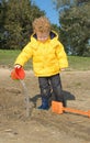 Boy playing with Water