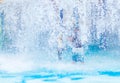 A boy playing with water park . Royalty Free Stock Photo