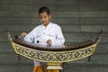 Boy playing xylophone in Bangkok, Thailand