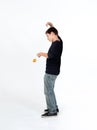 Boy playing yo-yo
