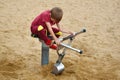 Happy fun carefree childhood on fresh air Royalty Free Stock Photo