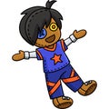 Boy Plushie Cartoon Colored Clipart Illustration