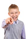 Boy Pointing at You Royalty Free Stock Photo