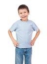 Boy portrait with a lost tooth Royalty Free Stock Photo