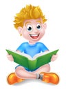Boy Reading Book Royalty Free Stock Photo