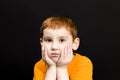 boy red hair Royalty Free Stock Photo