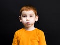 a boy with red hair Royalty Free Stock Photo