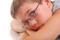 Boy resting on arms Royalty Free Stock Photo