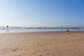 Boy Running Beach Ocean Royalty Free Stock Photo