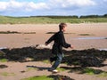 Boy Running and Playing