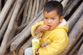 Boy in rural China Royalty Free Stock Photo