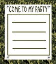 Boy's party invitation