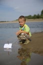 Boy with a sailboat