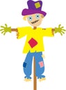 Boy scarecrow Royalty Free Stock Photo