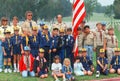 Boy Scout and Cub Scout troops Royalty Free Stock Photo