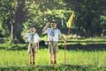 Boy scout making an oath