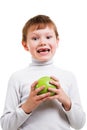 Boy showing his missing milk teeth Royalty Free Stock Photo