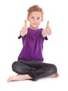 Boy showing ok sign