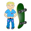 boy skateboard Royalty Free Stock Photo