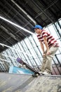 Boy with skateboard Royalty Free Stock Photo