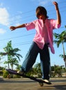 Boy Skateboarding Royalty Free Stock Photo