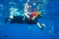 Boy Snorkeling Royalty Free Stock Photo