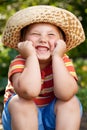 Boy in a sombrero Royalty Free Stock Photo