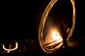 Fire ritual Sirni Zagovezni before Easter Royalty Free Stock Photo