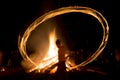 Fire ritual Sirni Zagovezni before Easter Royalty Free Stock Photo