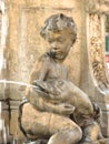 Boy statue fountain Royalty Free Stock Photo