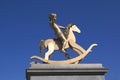 Boy statue, Fourth plinth, Trafalgar Square, London, England Royalty Free Stock Photo